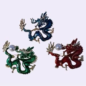 Brooches Dragons - Gloss Enamel